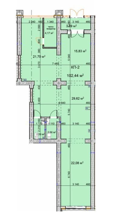 Коммерческая, 100 м2 - фото 2