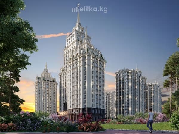 Элитка, 2 ком, 86 м2, этаж 10/16, ж/к Москва Сити (Moskva City Микрорайон Асанбай), Сост: Строящийся ПСО